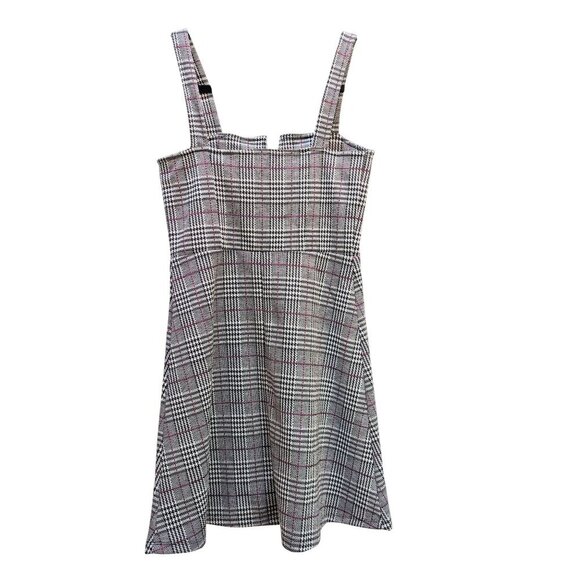 Dark Academia Goth School Girl Plaid Fit & Flare Dress Size Small - Picture 2 of 5